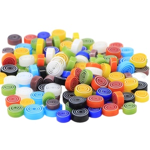 Millefiori Murano en forme <span class=keywords><strong>de</strong></span> œil <span class=keywords><strong>de</strong></span> bœuf, mélange <span class=keywords><strong>de</strong></span> toutes les couleurs - Product Image 1
