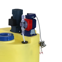 Système de dosage industriel compact certifié CE ISO pour poudre sèche et liquide, avec pompe doseuse et contrôle de niveau automatique (PAC, PAM)