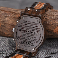Montre DODO DEER Vintage en Bois Noir Naturel avec Aiguilles en Acier Inoxydable, Montres Tendance OEM, Boîte Cadeau avec Boucle en Bois 38 mm