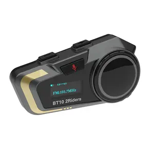 Wozefu 2-3 pilotos falar 1000 m fm bt5.2 fone de ouvido IP67 à prova dip67 água capacete da motocicleta interfone fone de ouvido malha interfone motocicleta