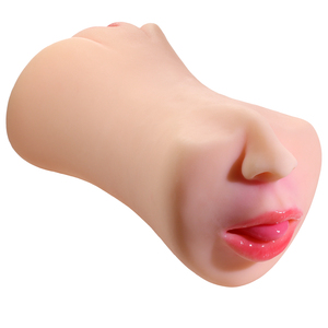 Masturbator Silikon Triple-Threat: Desain 3-in-1 Oral, Vagina & Anal - Product Image 5