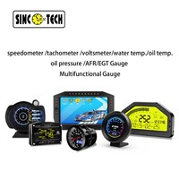 QSF SincoTech personnaliser 3.5 ''écran OBD2 jauge voiture universel compteur numérique Auto tension RPM tachymètre compteur de vitesse 18-en-1 Gau
