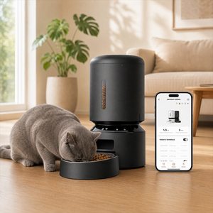 Comedero Automático Inteligente y Portátil para Mascotas, Control por Aplicación, Batería Recargable, Pantalla LCD, Diseño sin Olores, para Perros y Gatos, Alimentación en Interiores - Product Image 1