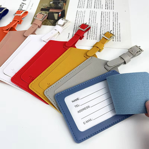 La carta d'imbarco controllata può essere fissata con logo in pelle sintetica bagaglio <span class=keywords><strong>da</strong></span> viaggio aziendale appeso etichetta di viaggio del treno aereo di marca - Product Image 3