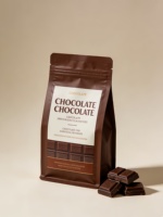 Sacs d'emballage en aluminium durable pour en-cas, chocolat, bonbons, sacs debout avec fermeture éclair, effet mat, sacs d'emballage pour café