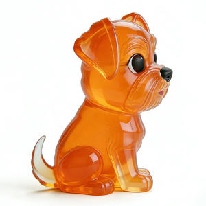 <span class=keywords><strong>Figurine</strong></span> de chien transparente personnalisée en résine, sculpture artisanale en fibre de verre, <span class=keywords><strong>figurine</strong></span> d'animal de dessin animé - Product Image 4
