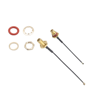 Ensemble de câbles coaxiaux RF 200 mm 1,13 mm avec connecteur UFL, prise SMA, connecteur traversant RP, câble d'extension en queue de cochon