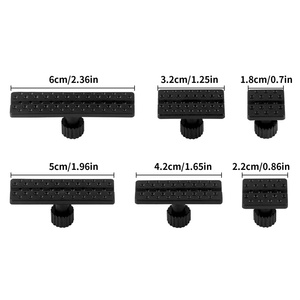 Super PDR 6 pièces réparation de <span class=keywords><strong>Dent</strong></span> sans peinture Transparent noir PC étendu rectangulaire colle onglets enlèvement de voiture Auto carrosserie réparation pdr outils - Product Image 2