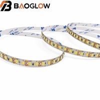 Lampu Strip LED CCT Dual Color 144LED/M 2835 24V 11W/M 8mm Papan Perak 2 Kabel 2700K 6500K untuk Rumah