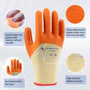 Guanti in Lattice Increspato XINGYU 10 Gauge Semi-Immergibili, Logo Personalizzabile, per Giardinaggio, Lavoro, Comfort e Durabilità, Guanti di Sicurezza in Lattice Increspato - Product Image 4