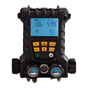 Aide les techniciens à déterminer l'état de fonctionnement du système de réfrigération, ensemble de manomètres numériques pour réfrigérant, collecteur numérique sans fil - Product Image 1