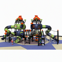 Ensemble de jeux d'extérieur commercial complet et robuste pour enfants, équipement de terrain de jeu extérieur multi-activités pour parc