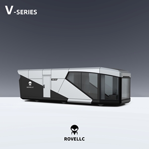 บ้านแคปซูลทรงสี่เหลี่ยม ROVELLC พร้อมหน้าต่างพาโนรามา ระบบทำความร้อนใต้พื้น โรงแรมวิลล่ากลางแจ้งทันสมัย - Product Image 1