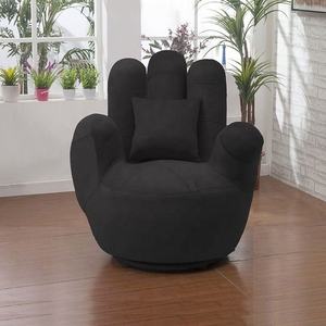 تصميم إبداعي من GEDO لغرفة المعيشة وغرفة النوم، أريكة خماسية الأصابع، كرسي استرخاء فردي من المخمل على شكل كف اليد مع وسادة - Product Image 3