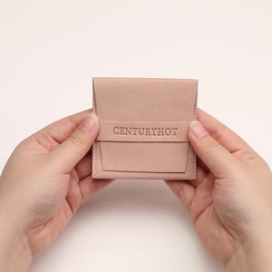 Wholesale Custom Logo Microfiber Jewelry Container Envelope Belt Style Velvet Pouches for Gift Packaging - Product Image 2