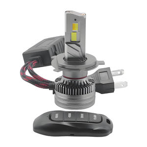 ไฟหน้ารถยนต์ Car-Rifine 200W 40000LM <span class=keywords><strong>X8</strong></span> Tri-Color Flash H1 H4 H1 H7 H8 H9 H11 9005 9006 HB3 9012 หลอดไฟ LED พร้อมรีโมทคอนโทรล - Product Image 4