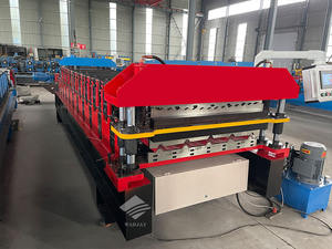 Machine de formage à rouleaux multifonctionnelle à <span class=keywords><strong>double</strong></span> couche, dispositif de fabrication de tuiles émaillées pour panneaux métalliques en zinc galvanisé - Product Image 5