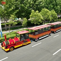 Train touristique tout-terrain sans rails, anti-corrosion, pour parcs agricoles et parcs de faune