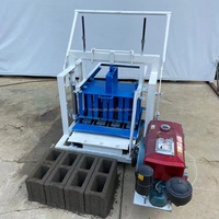 Fabricant de briques mobile à moteur diesel de type 3-45 - Portable et efficace pour la production de blocs de béton