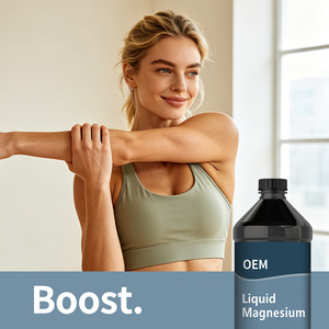 Complément <span class=keywords><strong>de</strong></span> <span class=keywords><strong>magnésium</strong></span> liquide OEM 400 mg par portion - Sans OGM et sans gluten, formule végétarienne pour la relaxation et le soutien du sommeil - Product Image 4