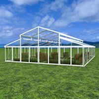Chapiteau transparent pour l'extérieur Tente de fête de mariage Tente de toit en PVC transparent avec cadre en aluminium pour réception Restaurant Atrium Tente d'événement