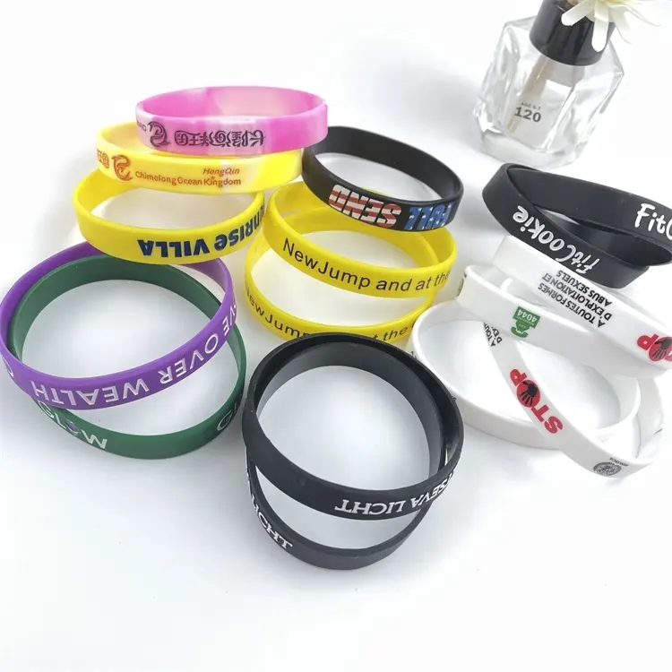 custom logo silicon wrist bands custom silicon wristband customized silicone wristbands bracelets