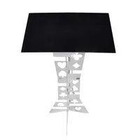 Table pliante magique en aluminium (alliage) - Couleur argent, tours de magie, scène, magie, meilleure table, illusions, accessoires, gadgets