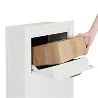 Boîte aux lettres extérieure en briques blanches, étanche, intégrée, pour colis, grande boîte aux lettres