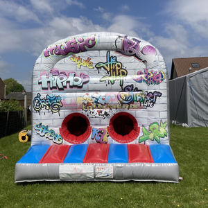 Pista de obstáculos inflable de calidad comercial para niños, fiestas al aire libre, con diseño de grafiti, para adultos. - Product Image 3