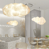 Luminaire suspendu LED moderne en forme de nuage flottant en coton, design artistique créatif pour restaurant, salon, lustres, luminaires suspendus