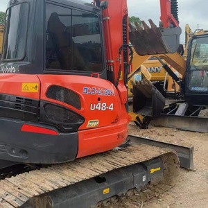 Excavatrice Kubota U48-5 d'occasion d'origine japonaise, faible nombre d'heures de fonctionnement, rotation de la queue ultra-courte, vendue à bas prix - Product Image 1