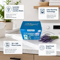 ZouRunAn Hojas de Lavandería con Aroma a Lavanda, Personalización de Marca Privada OEM, Fragancia Personalizada, 50+240 Unidades, Venta al Por Mayor