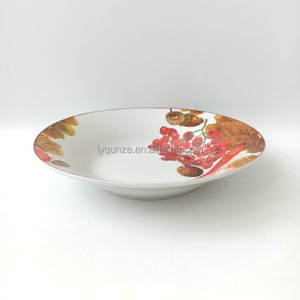 Juegos de platos de cena de Otoño de porcelana fina con calcomanía completa Hoja de arce y <span class=keywords><strong>espino</strong></span> - Product Image 4