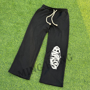 Pantalon de survêtement bouffant personnalisé de couleur unie avec ceinture à cordon de serrage épais - Product Image 5