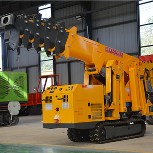 Low Fuel <b>Remote</b> <b>Control</b> Spider Crawler <b>Cranes</b> 5 Ton 8 12 Capacities New <b>Crane</b> Core Motor Engine Pump Gearbox High Performance - Product Image 6