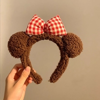 Bandeau souris OEM ODM jouets en peluche cerceau cheveux en peluche de haute qualité cadeaux pour enfants jouets drôles femmes arc ours oreille en peluche bandeau enfant