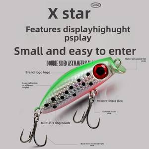 화이트 베이스 Bluegill <span class=keywords><strong>Crappie</strong></span> 낚시를위한 긴 주조를위한 미니 ABS 플라스틱 하드 미끼 느린 싱킹 미끼 - Product Image 2