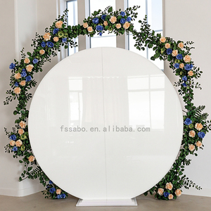 <strong>Simple</strong> Round Shape White Color PC PVC Modern Fancy High Class <strong>Wedding</strong> Events Banquet <strong>Backdrop</strong> <strong>Wedding</strong> for Decoration <strong>Backdrop</strong> - Product Image 5