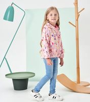 Veste polaire épaisse et chaude coupe-vent pour bébé fille, 100 % polyester, à capuche, coupe classique, directement de l'usine