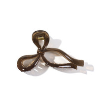 Pince à cheveux élégante en plastique PC en forme de nœud, grande pince à cheveux simple en plastique PC, accessoire antidérapant pour femmes, usage quotidien