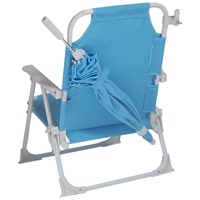 Chaise de plage pliable légère personnalisée pour enfants parapluie d'été chaise de plage de camping inclinable pliante avec parapluie à baldaquin