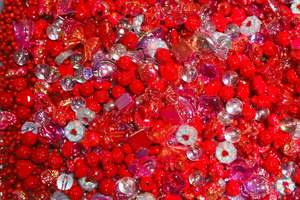 Bolsa de 500g, diseños mixtos DIY, cuentas de pétalos acrílicos y hojas, cuentas de flores sueltas para la fabricación de joyas - Product Image 3