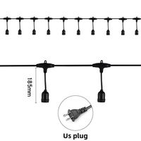 Guirlandes lumineuses décoratives pour les fêtes, étanches IP65, S14, bande lumineuse LED ambiante pour le camping et l'extérieur
