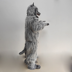 <span class=keywords><strong>Nouveau</strong></span> Costume de <span class=keywords><strong>Loup</strong></span>-Armoire Réaliste pour la Marche, Tenue de <span class=keywords><strong>Loup</strong></span>, Mascotte d'Animal Sauvage pour Halloween avec Masque - Product Image 3