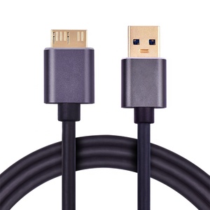 Negro 2A 4,5mm chapados en níquel de carga de datos Usb 3,<span class=keywords><strong>0</strong></span> A Micro <span class=keywords><strong>B</strong></span> Cable para Android - Product Image 4