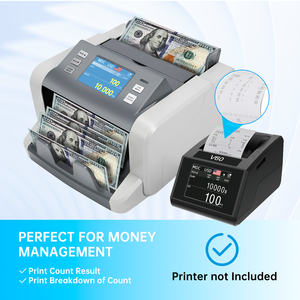 Compteur de billets P80 <span class=keywords><strong>1</strong></span> CIS avec détecteur de devises et batterie, machine à compter l'argent, compteur de billets USD <span class=keywords><strong>EUR</strong></span> GBP - Product Image 3