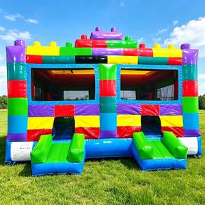 Château gonflable commercial sur le thème du carrousel avec <span class=keywords><strong>chevaux</strong></span> intégrés pour la <span class=keywords><strong>location</strong></span> d'événements et de fêtes - Product Image 6