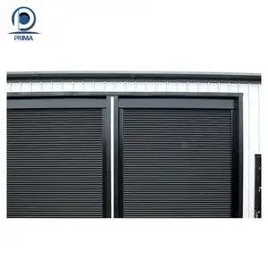 Prima moderne automatique métal sectionnel aluminium verre volet roulant industriel porte de garage en acier