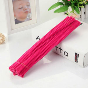 100 pièces de bâtonnets de chenille Limpia Pipas, fournitures artisanales duveteuses, nettoyeurs de tuyaux moelleux, jouets éducatifs de Craftpastel - Product Image 5
