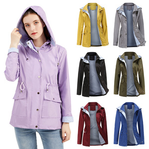 Abrigo de Gabardina con Capucha Desmontable para Otoño e Invierno, Abrigo para Mujer de Talla Grande, Venta al por Mayor - Product Image 2